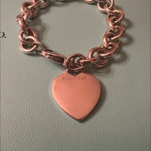 Tiffany & Co. Silver Heart Charm Bracelet